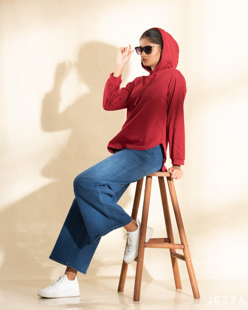 Long Sleeve T-Shirt With Hoodie 55981