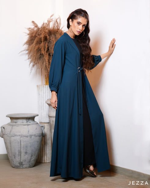 Polyester Long Jacket & Inner Dress Set 55021/59331