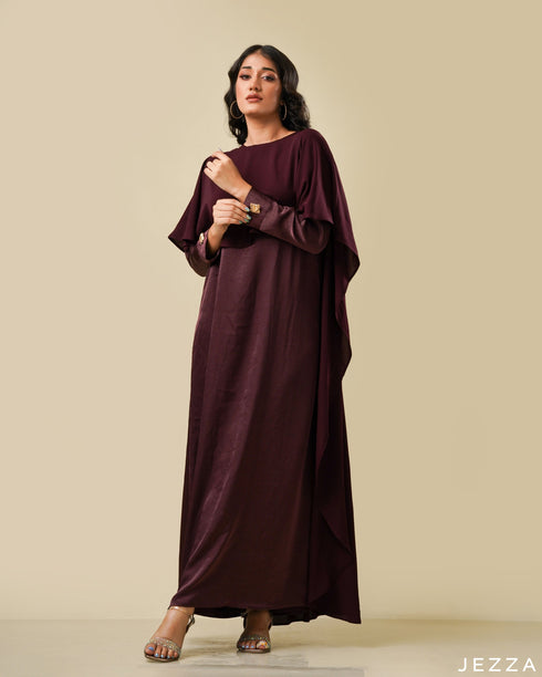 A-Line Dress With Cape 56002