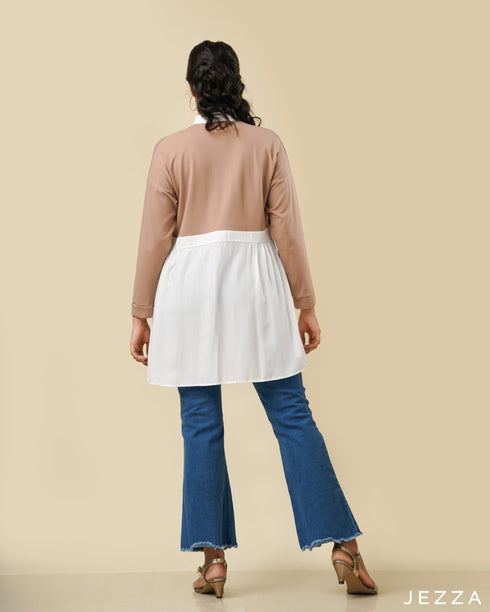 Above Knee Color Block Top 55502
