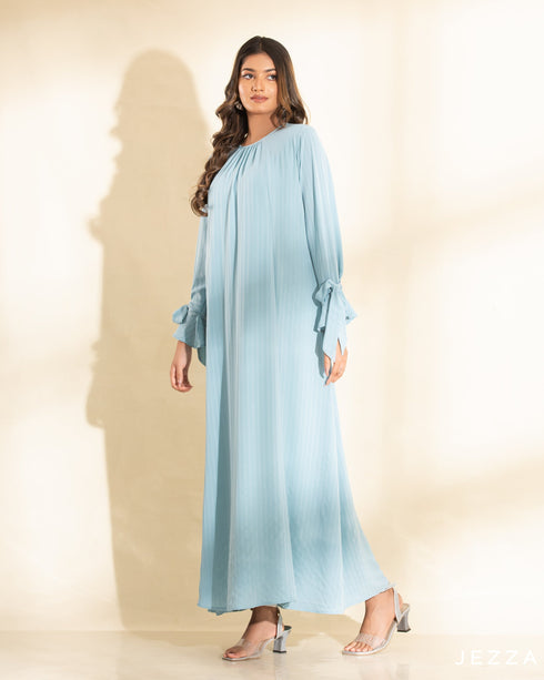 A Line Dress with Decorative Cuff 59861