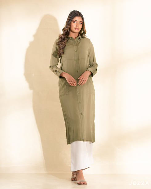 Midi Button Down Top 58191