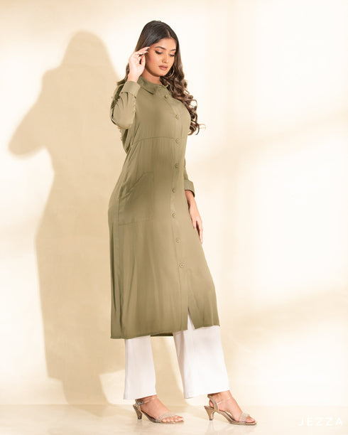 Midi Button Down Top 58191