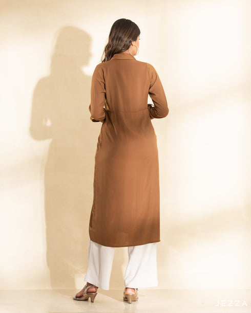 Midi Button Down Top 58192