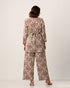 Above Knee Printed Top With A Matching Wide Leg Pant 55031/57331