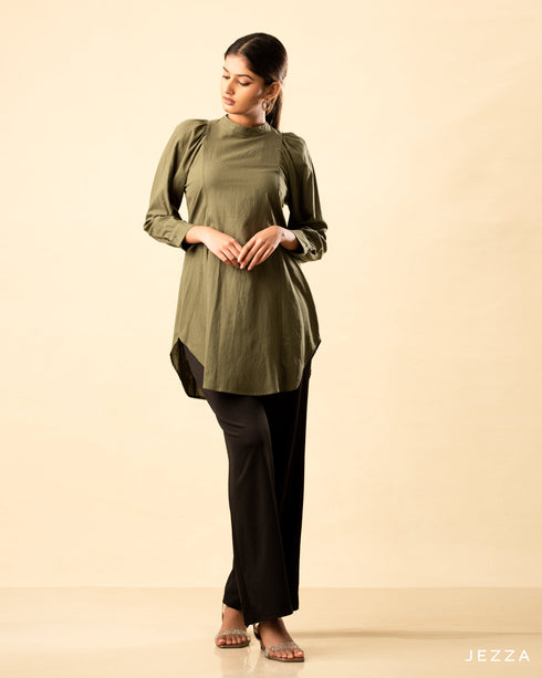 Cotton Top with Stylish Raglan Sleeves 58822