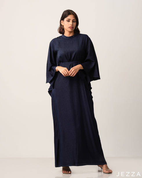 Kaftan Type Ankle Length Long Sleeve Polyester Dress 58002