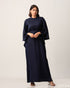 Kaftan Type Ankle Length Long Sleeve Polyester Dress 58002