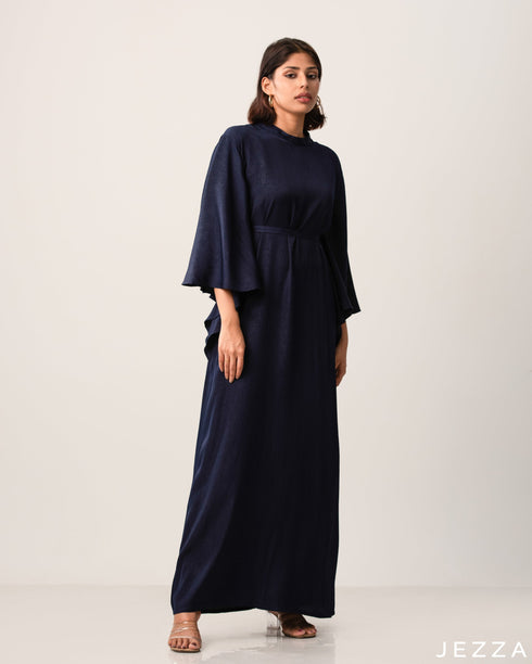 Kaftan Type Ankle Length Long Sleeve Polyester Dress 58002