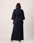 Kaftan Type Ankle Length Long Sleeve Polyester Dress 58002