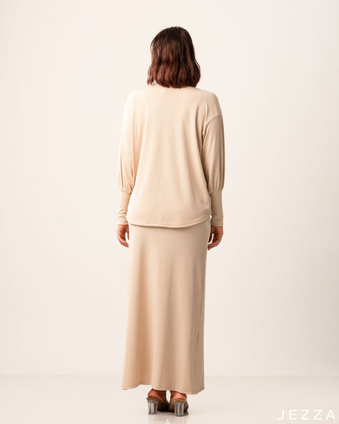 Cotton Spandex Rib Top & A Matching Skirt 56661/56651