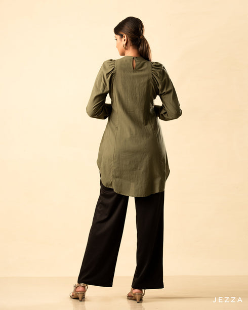 Cotton Top with Stylish Raglan Sleeves 58822