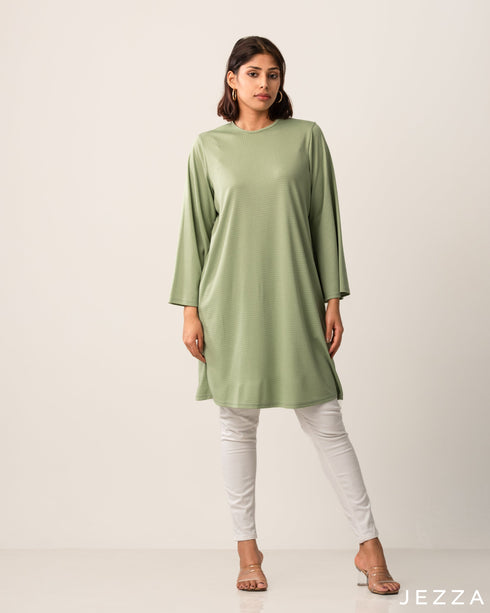 Textured Stretchy Knit Top 56852