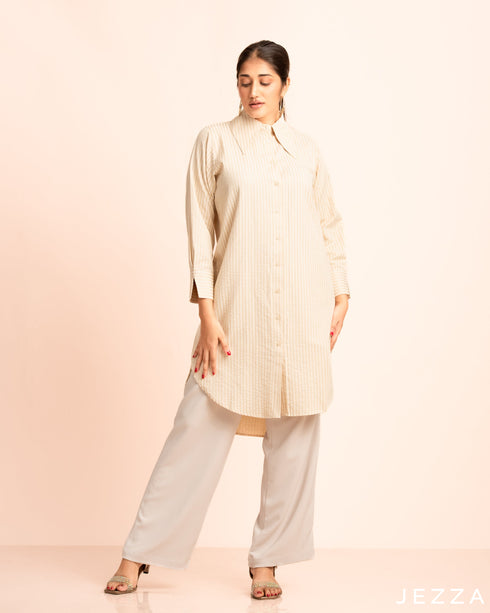 Poly Cotton Knee Length Top 57351