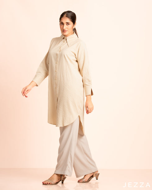 Poly Cotton Knee Length Top 57351