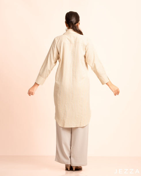 Poly Cotton Knee Length Top 57351