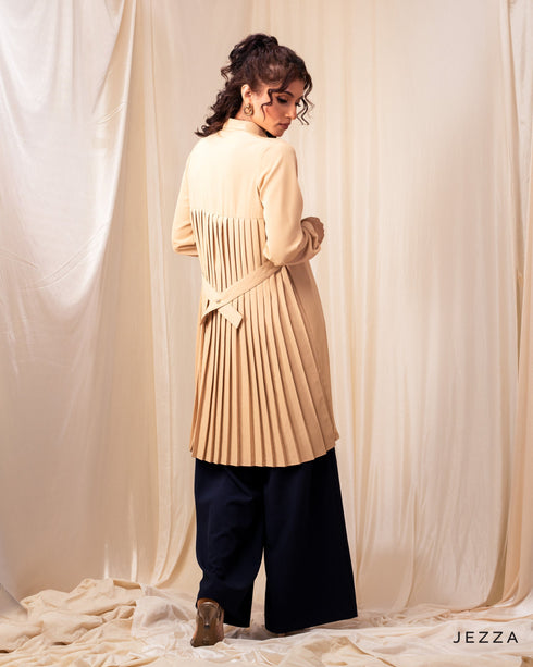 Elegant Tie-Back Pleated Top 54581