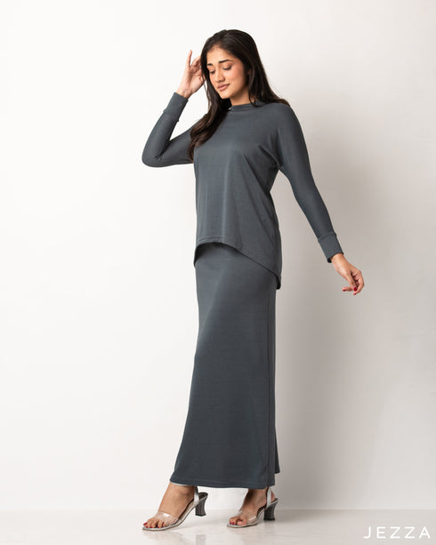 Cotton Knit Top & Skirt Set 56672/56682