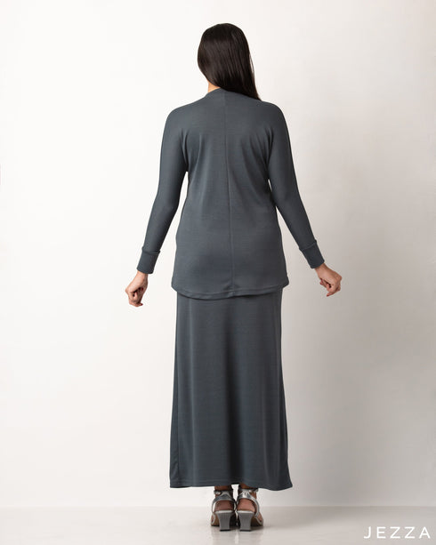 Cotton Knit Top & Skirt Set 56672/56682