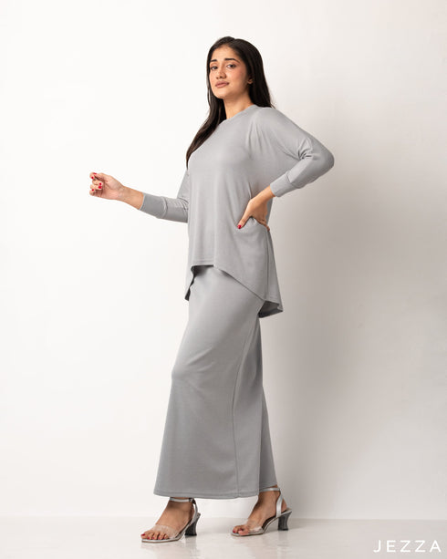 Cotton Knit Top & Skirt Set 56673/56683