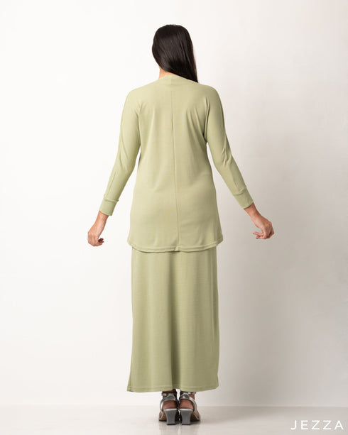 Cotton Knit Top & Skirt Set 56671/56681