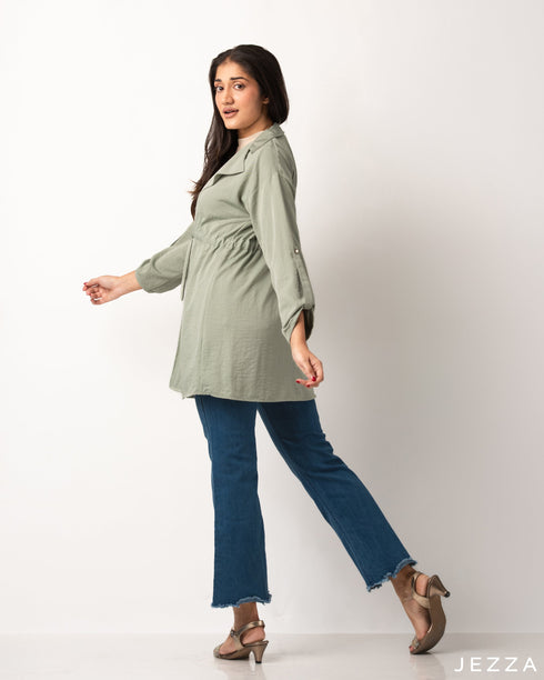 Long Sleeve Below Hip Jacket 50552