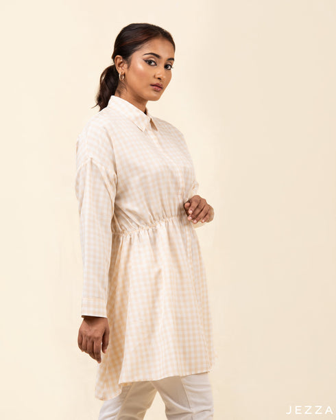 Below Hip Polyester Dress With Elasticated Waist 54951