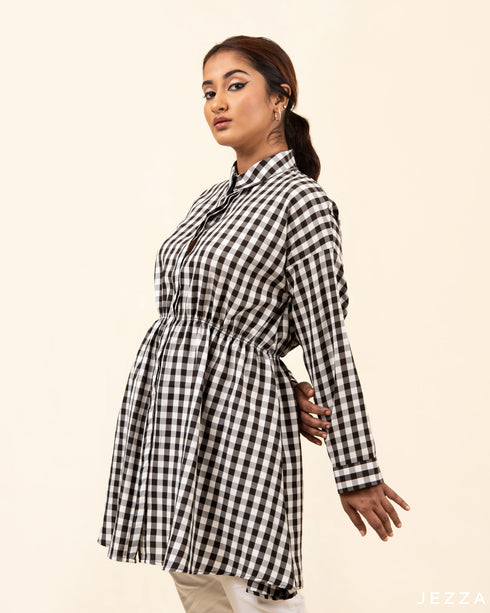 Below Hip Polyester Dress With Elasticated Waist 54953