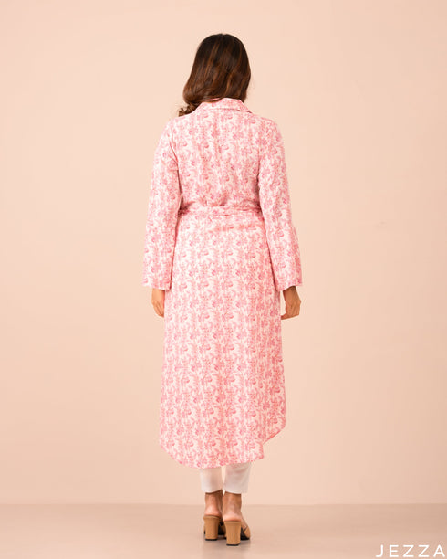 Midi Length Top With Printed Polyester 57982