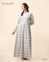 Printed Poly Cotton Maxi Dress 58392