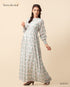 Printed Poly Cotton Maxi Dress 58391