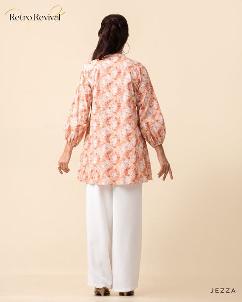 Below Hip Printed Cotton Top 59081