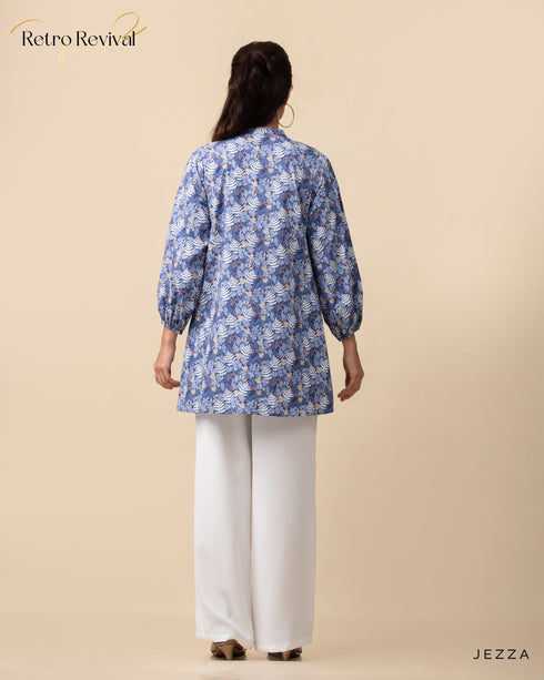 Below Hip Printed Cotton Top 59082