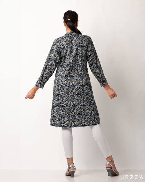 Knee Length Button Down Top 57311