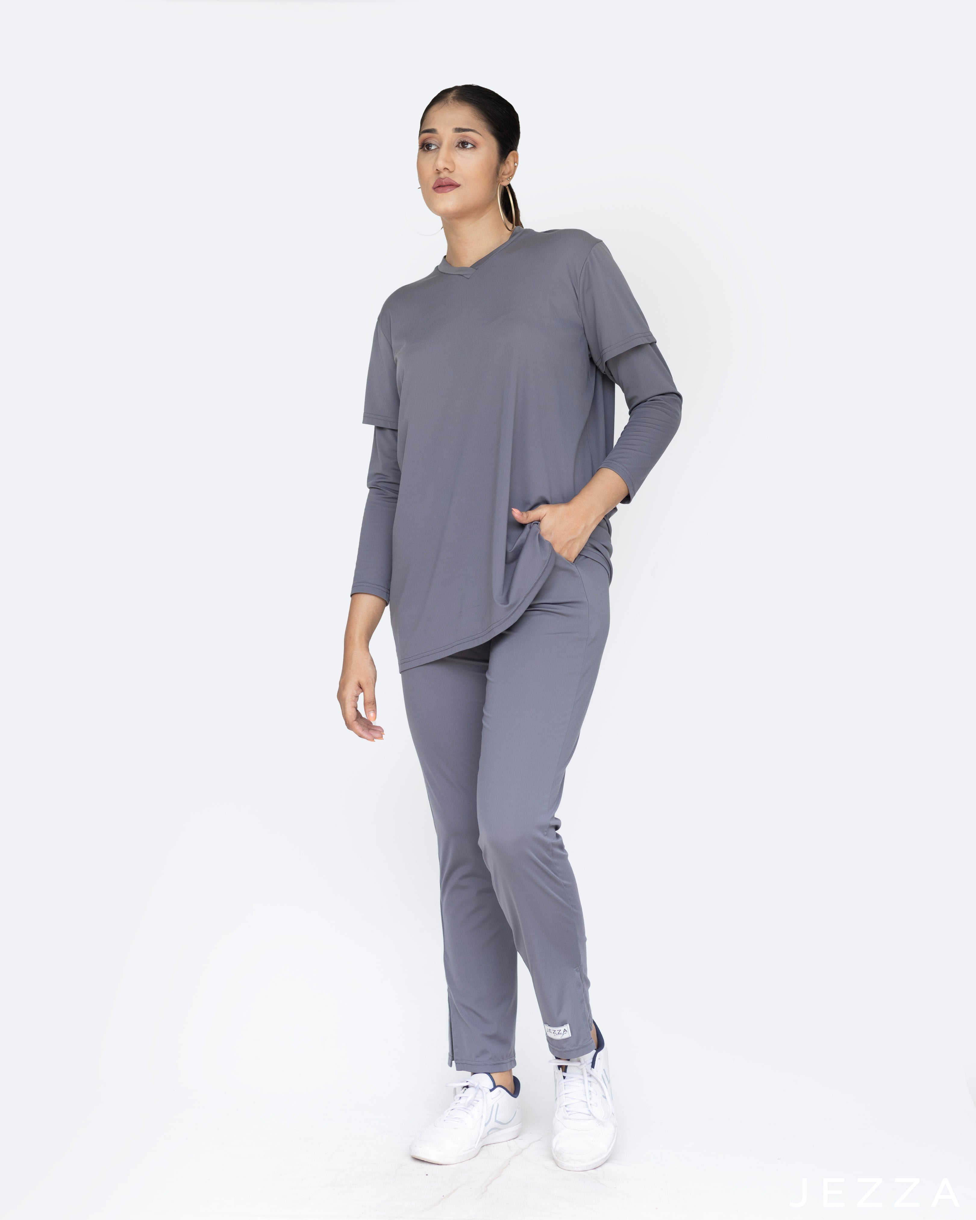 Comfort Code Stretch Jersey Hoodie and Pant Lounge Set - 20427021